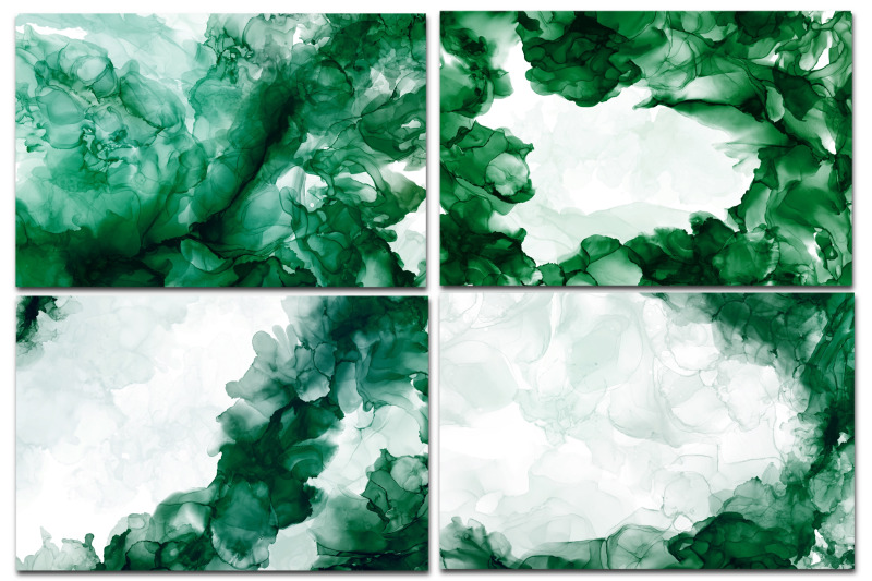 12-green-alcohol-ink-backgrounds