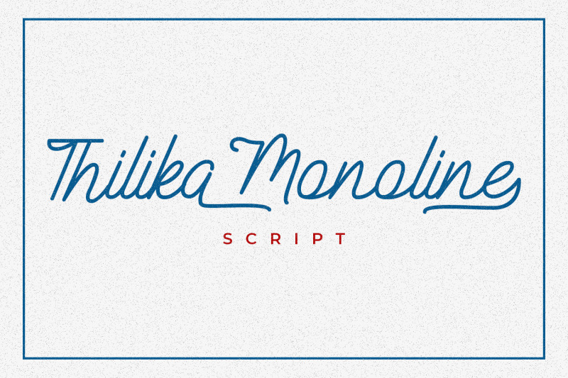 thilika-monoline-script-font