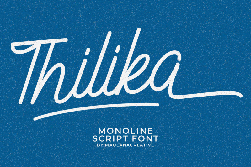 thilika-monoline-script-font