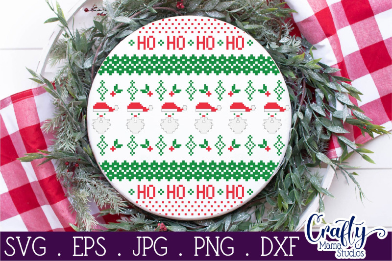Christmas Svg, Ugly Christmas Sweater Svg, Round Sign Bundle By Crafty