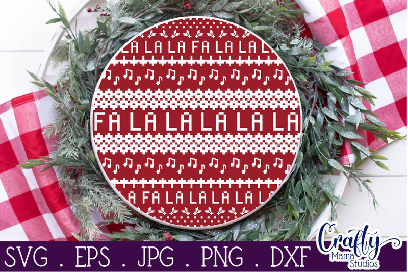 Download Christmas Svg, Ugly Christmas Sweater Svg, Fa La La Carol ...