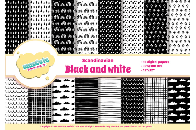 digital-paper-pack-scandinavian-black-and-white