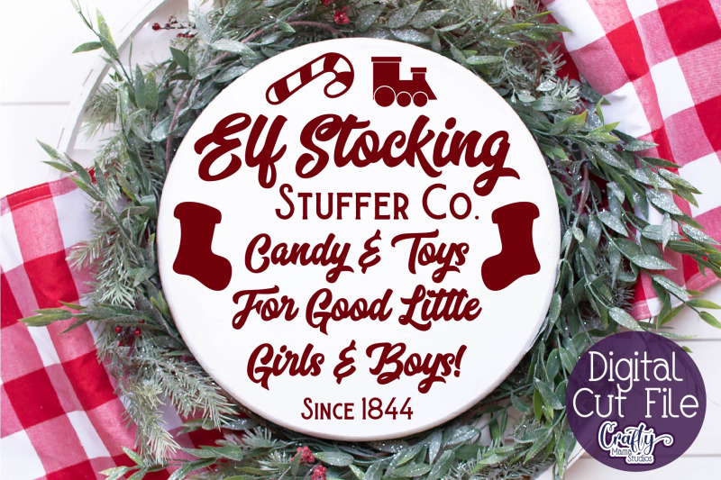 Christmas Elf Svg, Stocking Stuffers Svg By Crafty Mama Studios