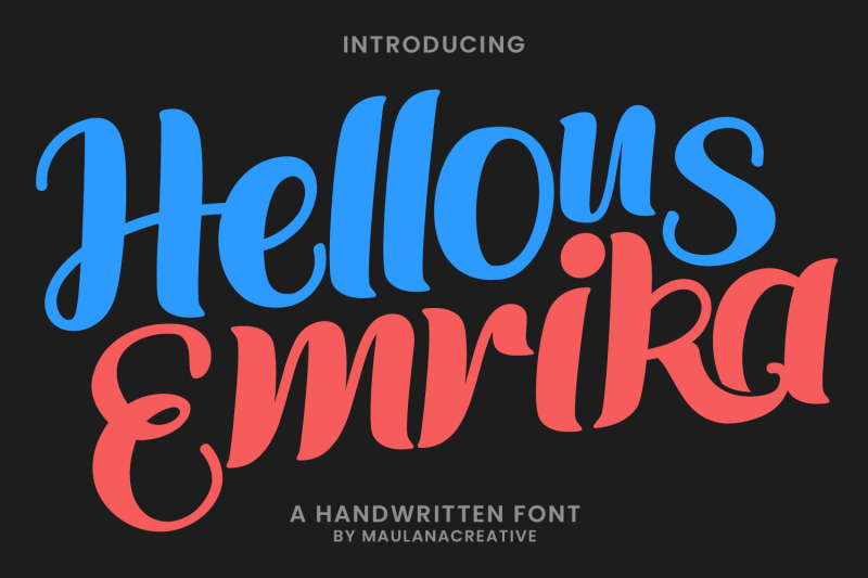 hellous-emrika-handwritten-font