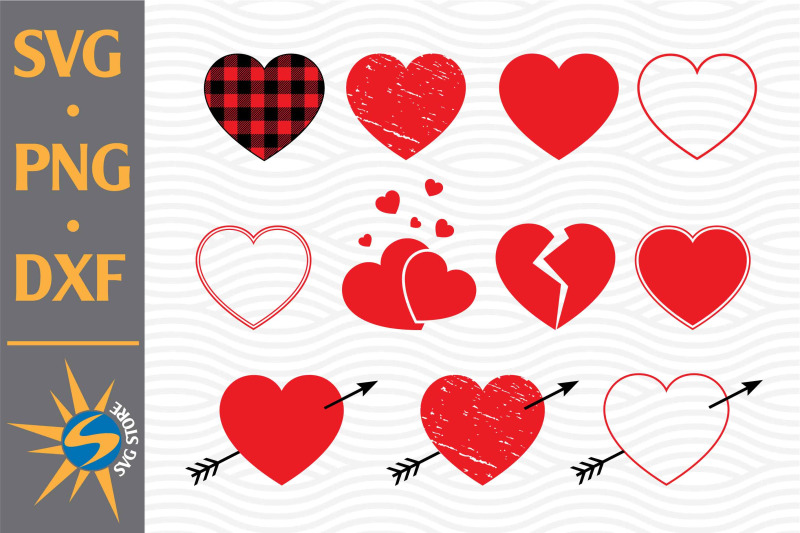 Heart, Broken Heart, Plaid Heart SVG, PNG, DXF Digital Files Include
SVG by Designbundles