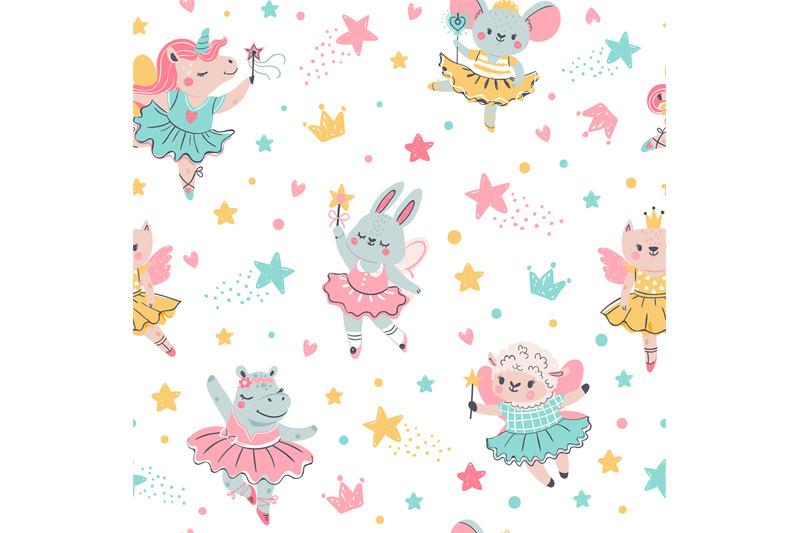 ballerina-animal-seamless-pattern-hand-drawn-baby-bunny-unicorn-mou