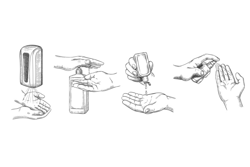 sketch-hands-sanitizers-person-clean-hand-with-alcohol-gel-wall-sani