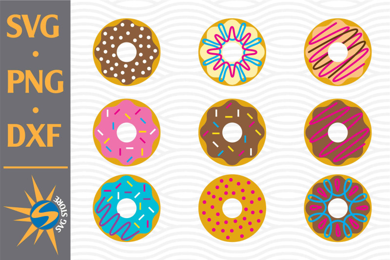 donut-svg-png-dxf-digital-files-include