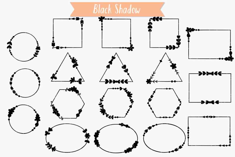 geometric-frames-hand-drawn-decorative-border-floral-wreath