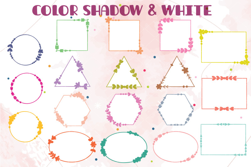 colored-geometric-frames-hand-drawn-decorative-border