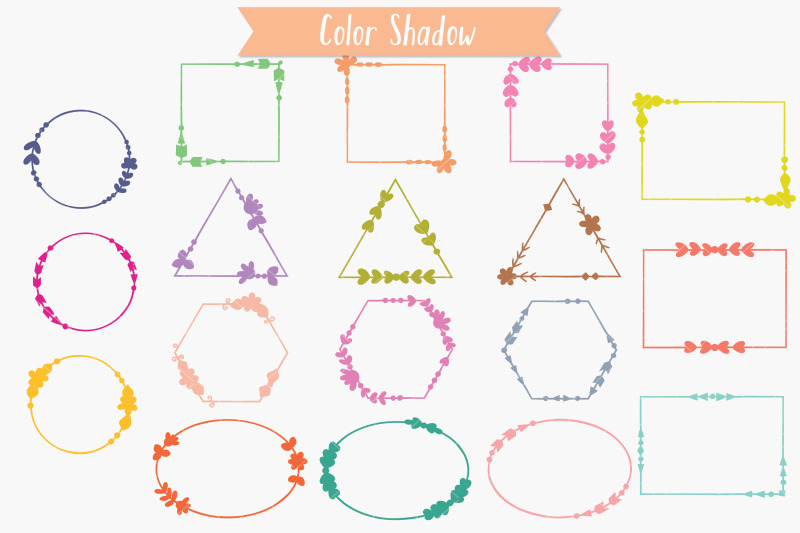 colored-geometric-frames-hand-drawn-decorative-border