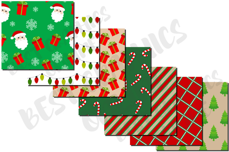 christmas-pattern-digital-paper-set-candy-cane-santa-claus