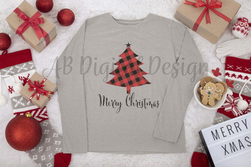 christmas-sublimation-design-plaid-christmas-tree-png