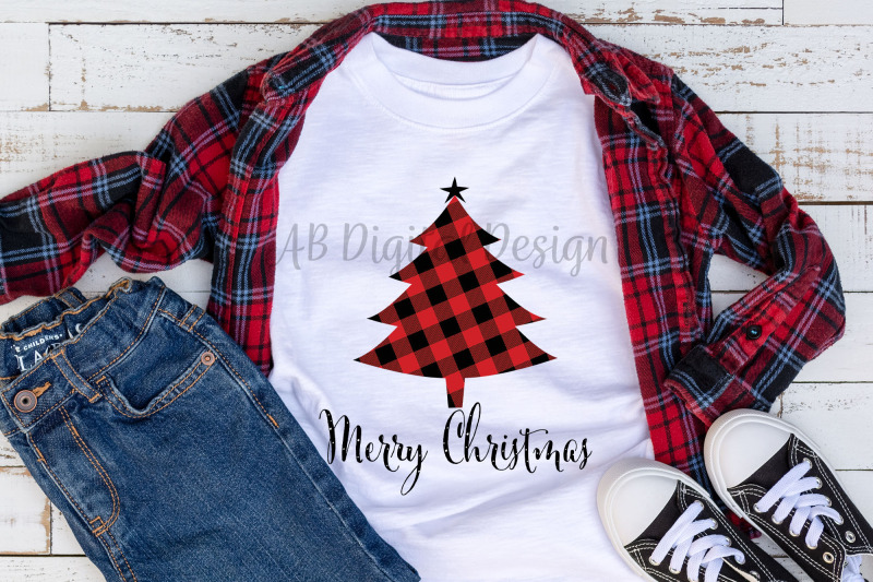 christmas-sublimation-design-plaid-christmas-tree-png