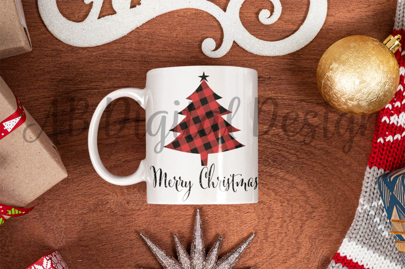 christmas-sublimation-design-plaid-christmas-tree-png