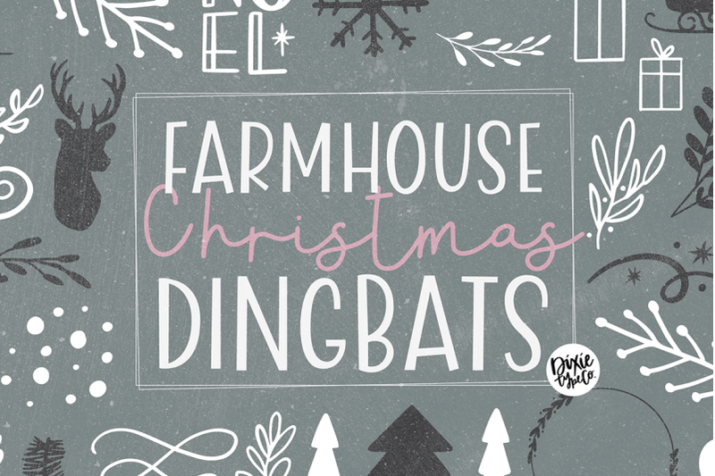 farmhouse-christmas-dingbats-font