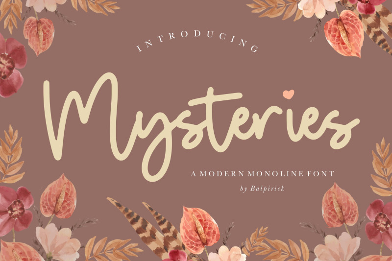 mysteries-modern-monoline-font