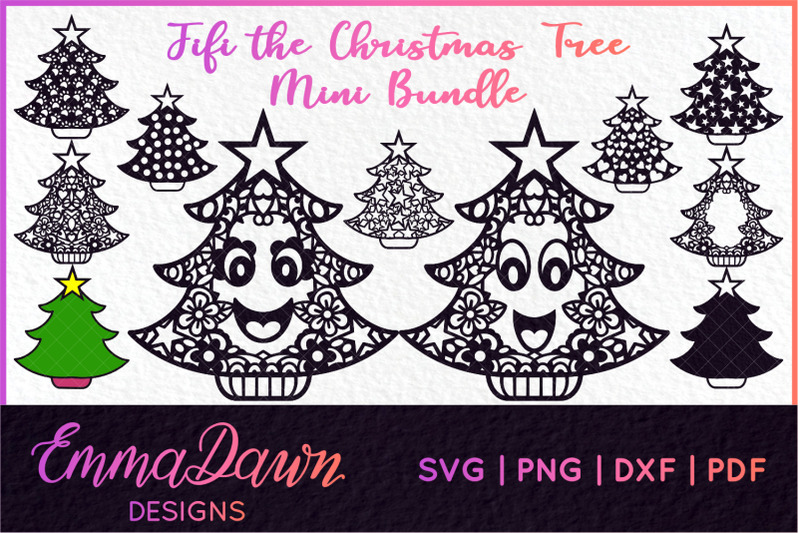 fifi-the-christmas-tree-mini-bundle-mandala-zentangle-designs
