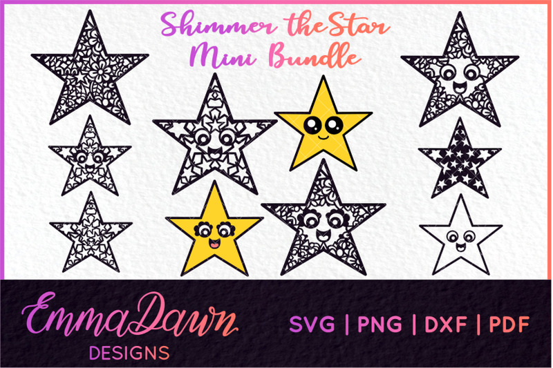 shimmer-the-star-mini-bundle-zentangle-mandala-designs