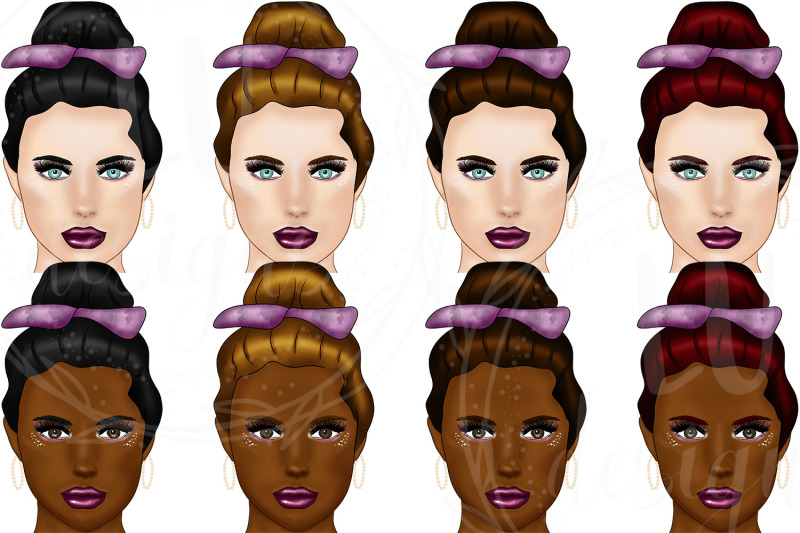beauty-clipart-make-up-illustrations-fashion-girl-self-care-clipart