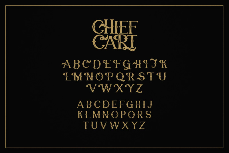 chief-cart-vintage-typeface
