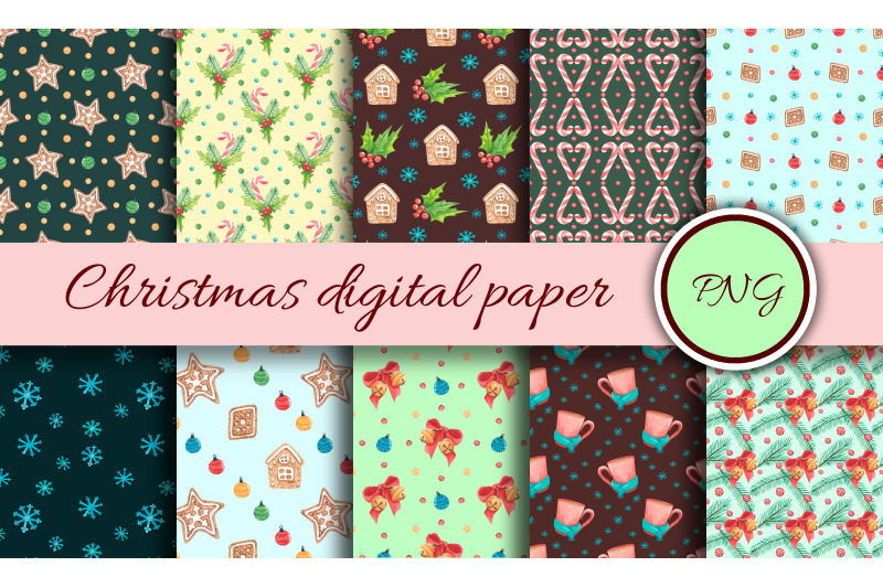new-year-039-s-digital-paper-watercolor-print-with-christmas-elements