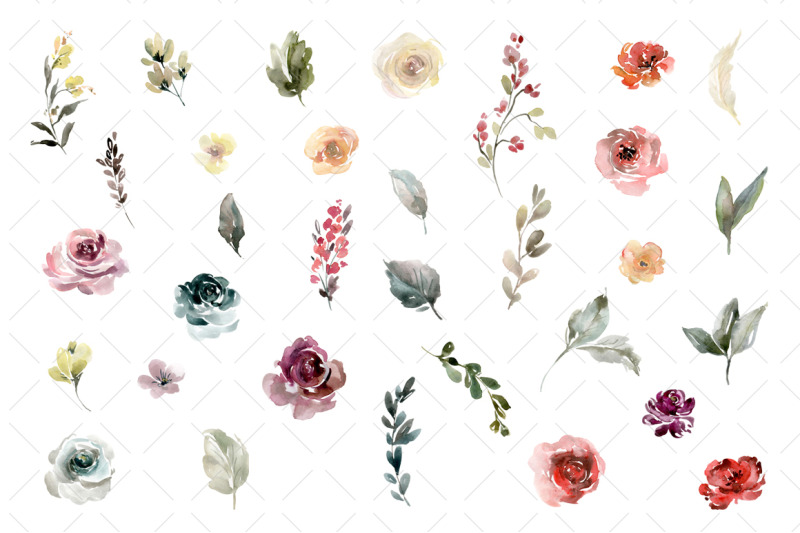 watercolor-flowers-vintage-roses-floral-png