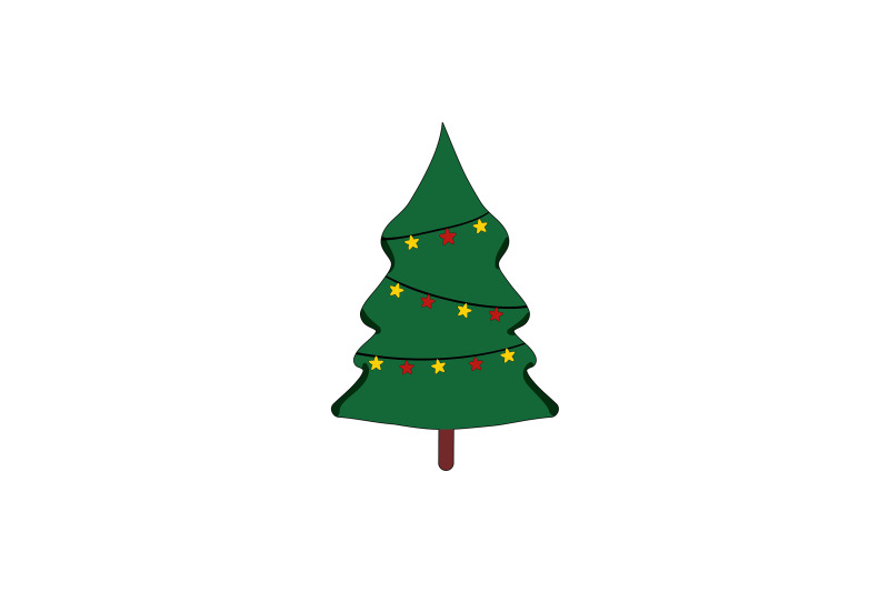 christmas-tree-with-star-decor-christmas-icon