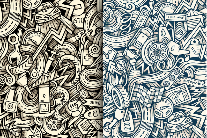 vehicle-graphic-doodles-patterns
