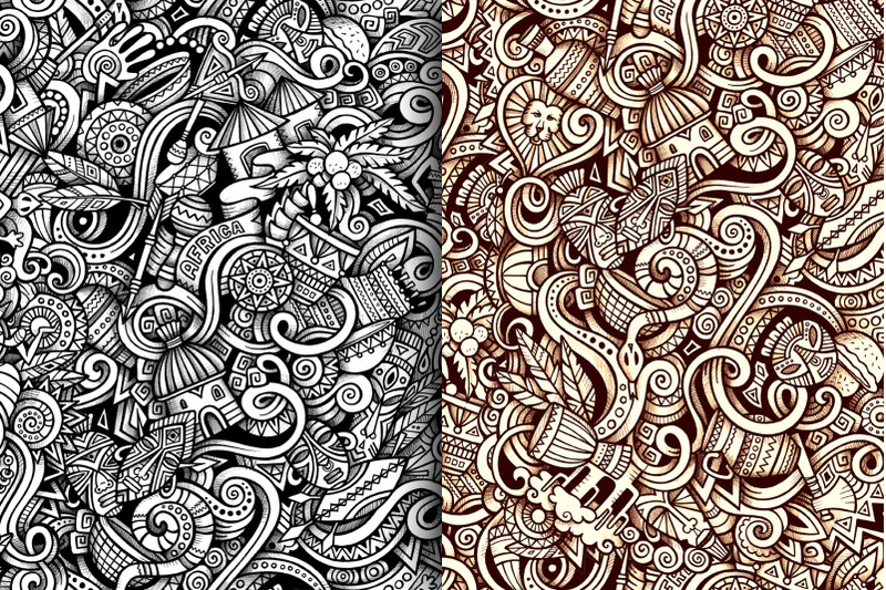 africa-graphic-doodles-patterns