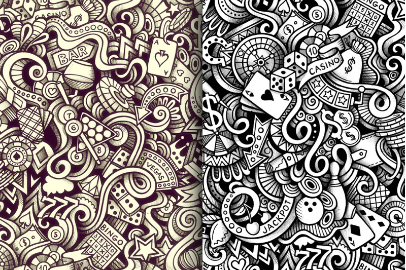 casino-graphic-doodles-patterns
