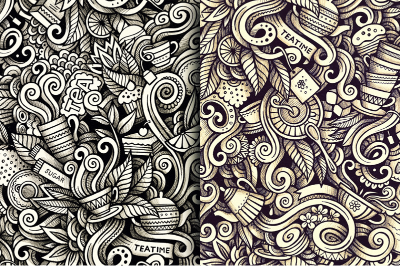 tea-graphic-doodles-patterns