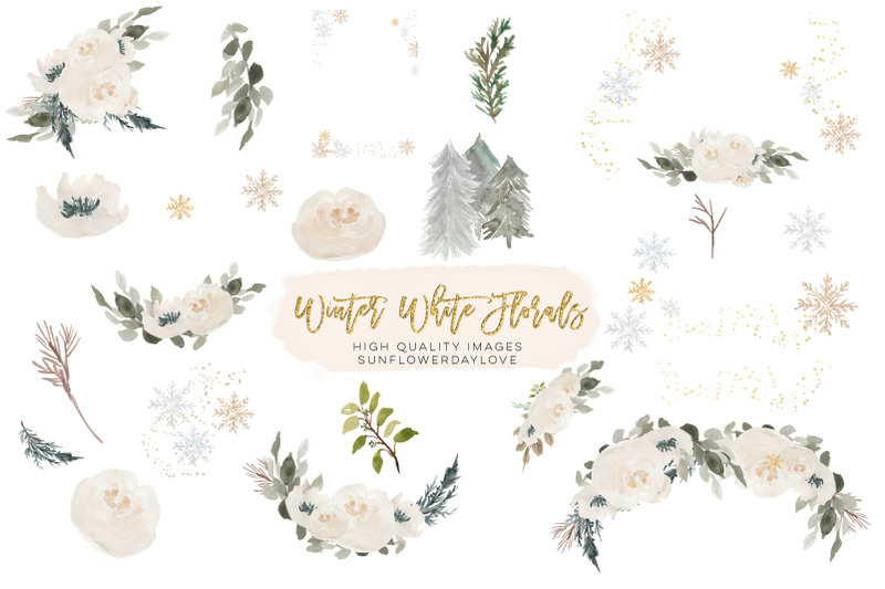 christmas-winter-snowflake-flowers-clipart