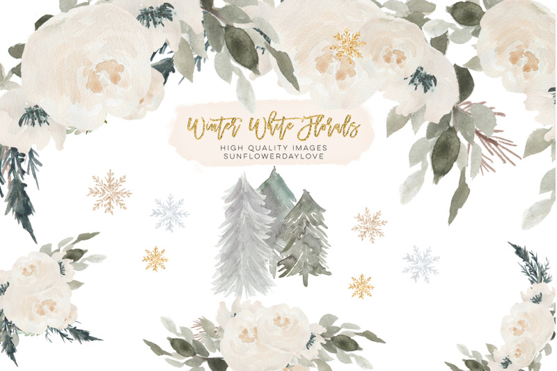 christmas-winter-snowflake-flowers-clipart