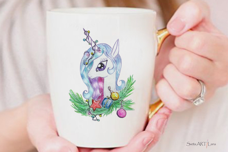 watercolor-cute-christmas-unicorn-sublimation