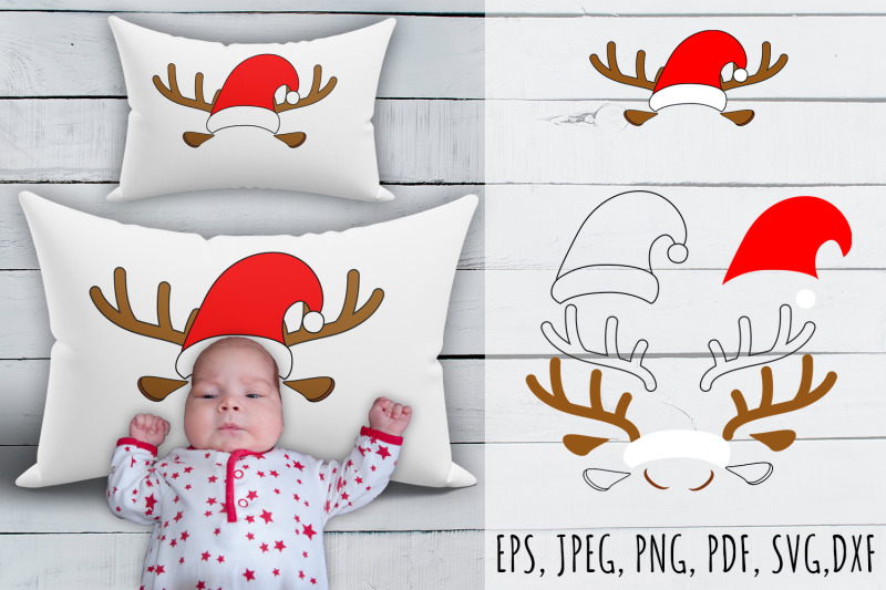 christmas-antlers-svg-christmas-pillowcase-bundle