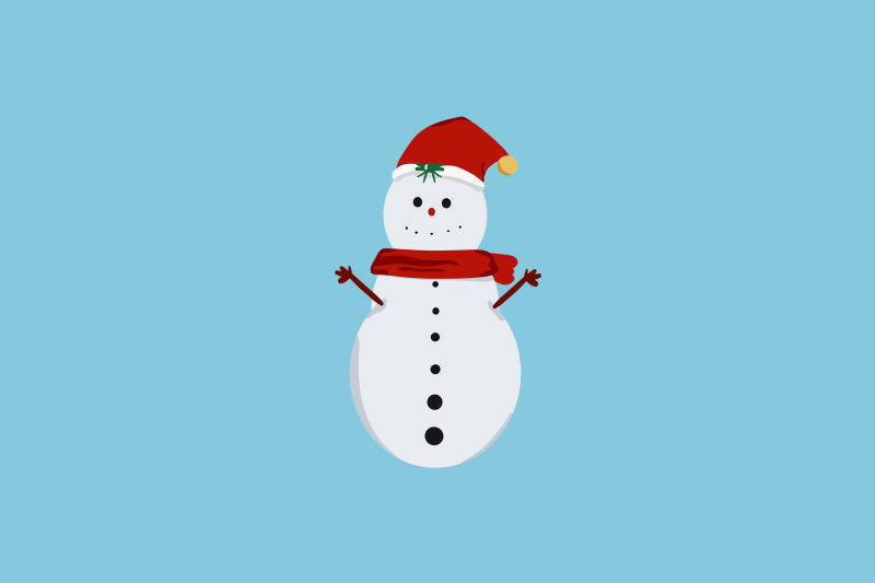 snowman-with-santa-hat-christmas-icon