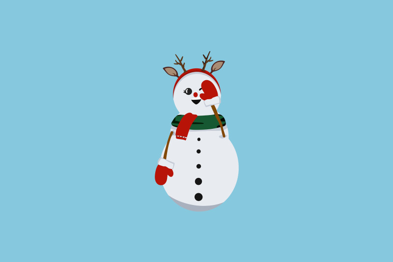 shy-snowman-christmas-icon