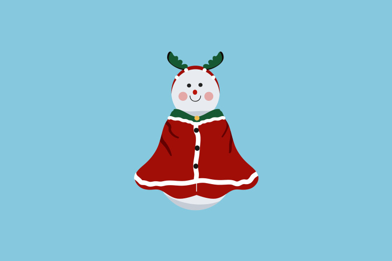 snowman-with-robe-christmas-icon