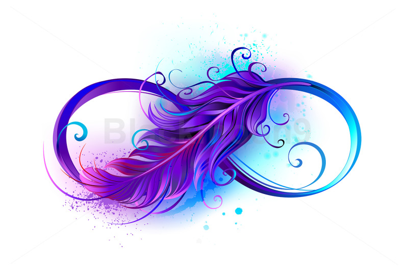 infinity-with-purple-feather
