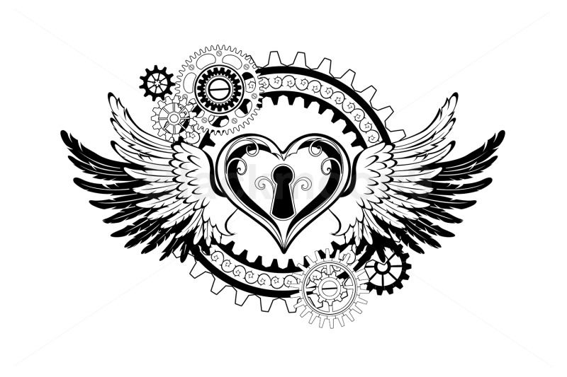 winged-mechanical-heart