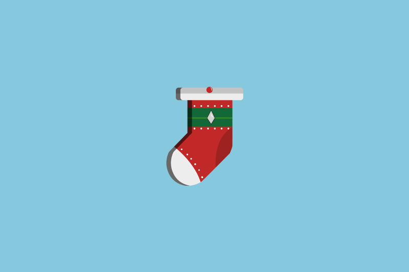 diamond-pattern-sock-christmas-icon