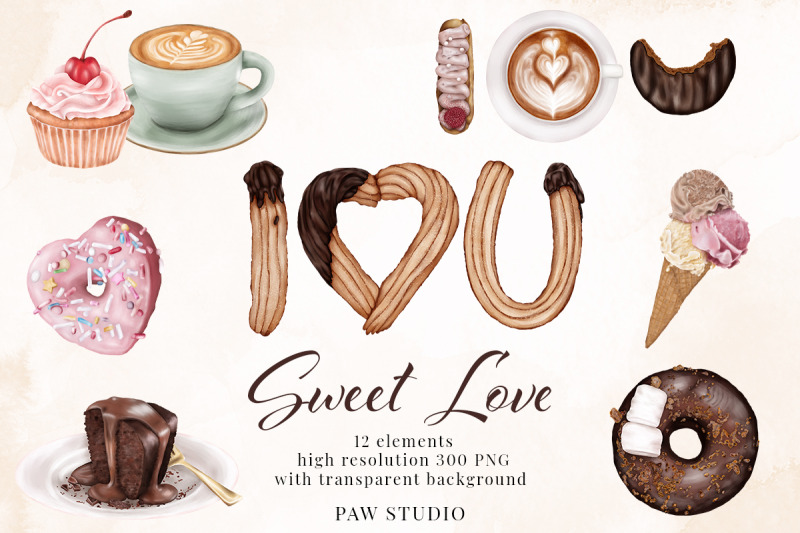 sweets-i-love-you-donut-ice-cream-cake-coffee-clipart-valentines-day