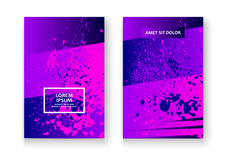 artistic-cover-design-with-paint-splatter-set-vector-illustration-neo