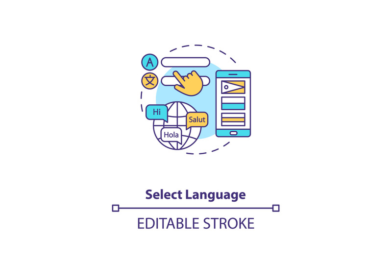select-language-concept-icon
