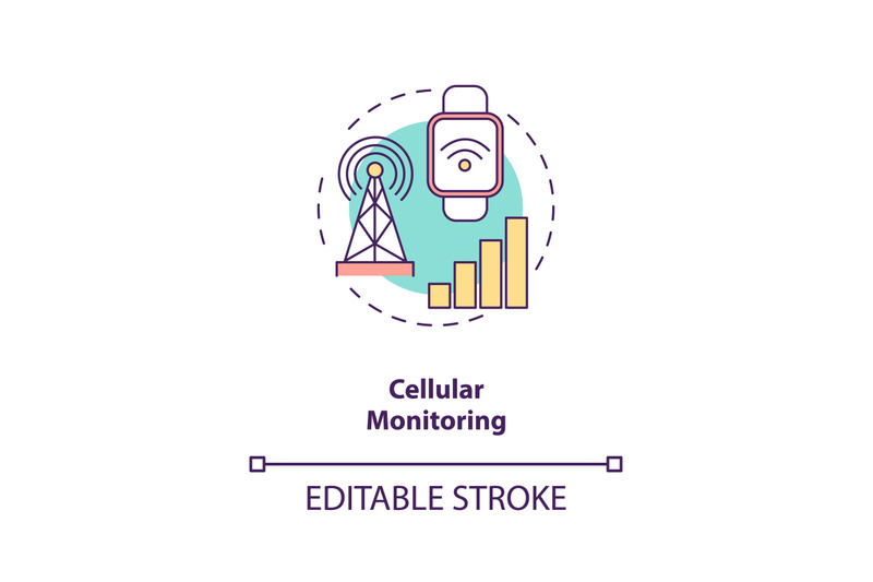 cellular-monitoring-concept-icon