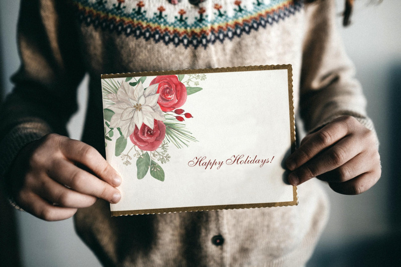 7-christmas-floral-card-templates