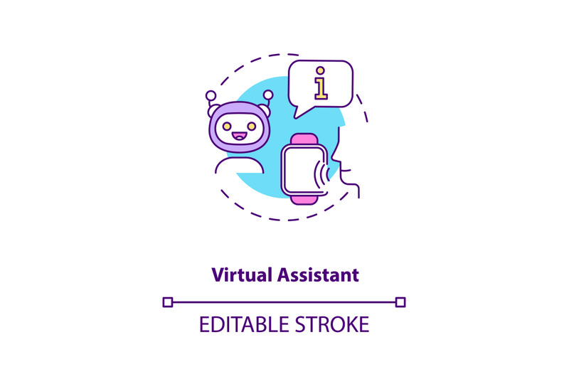 virtual-assistant-concept-icon