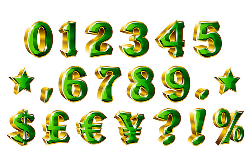 set-of-vector-shiny-gold-numbers-and-currency-symbols