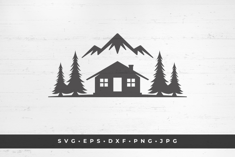 cabin-in-the-woods-icon-isolated-on-white-background-vector-illustrati
